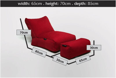 Ambient Lounge Roma sofa set Dimensions