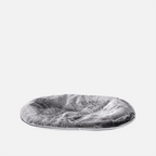 Large Premium Dog Bed Cover, Silken Grey (Faux Fur)