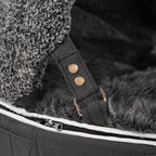 Small Rebound Foam Mattress Dog Bed With Hoodie-Interior/Outdoor