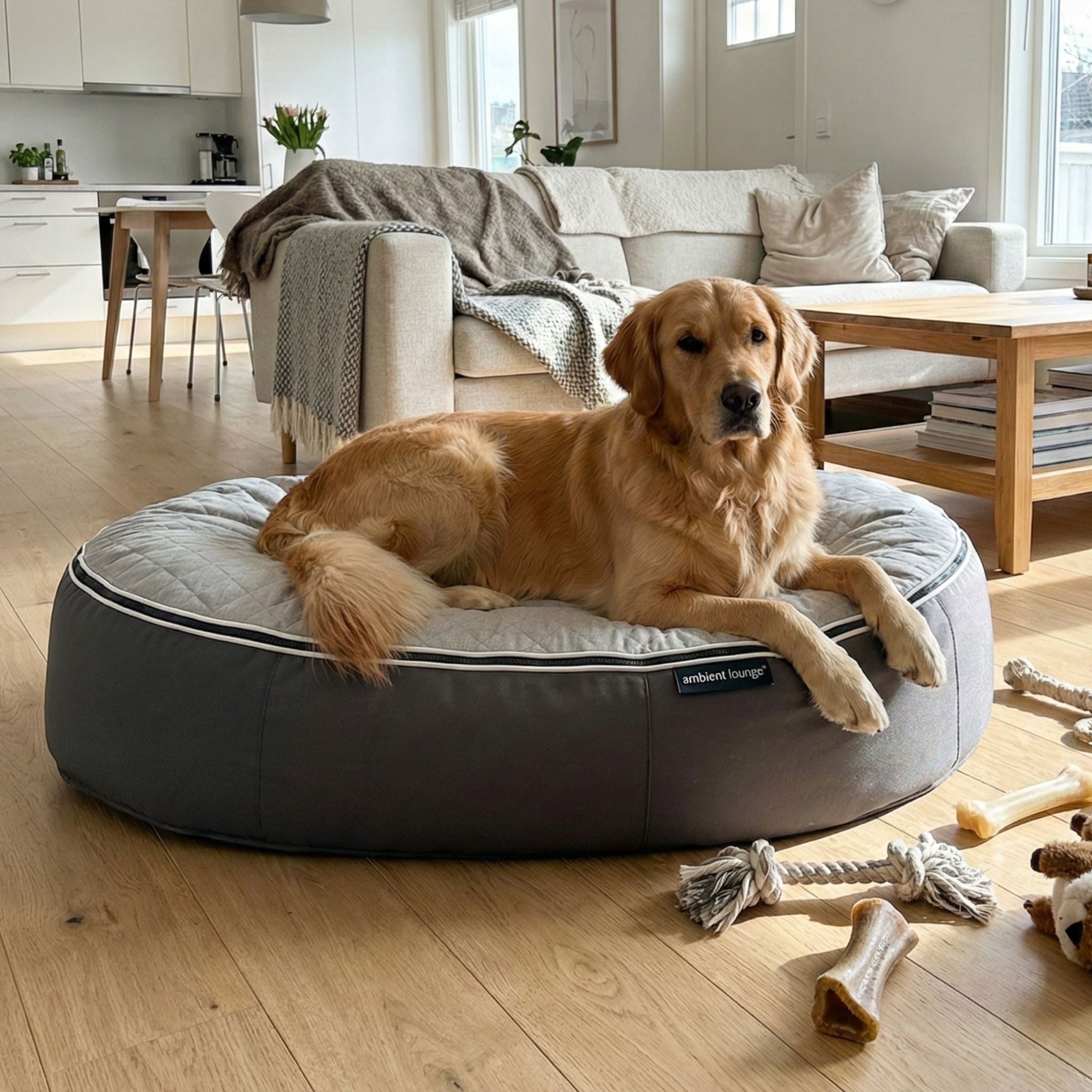 XXL Rebound Foam Mattress Dog Bed - Interior/Outdoor