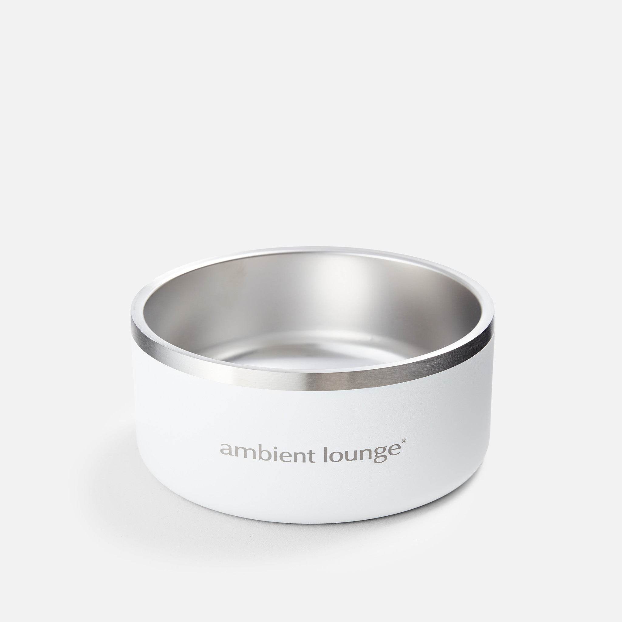 2L Double-Wall Stainless Steel Food & Water Dog Bowl