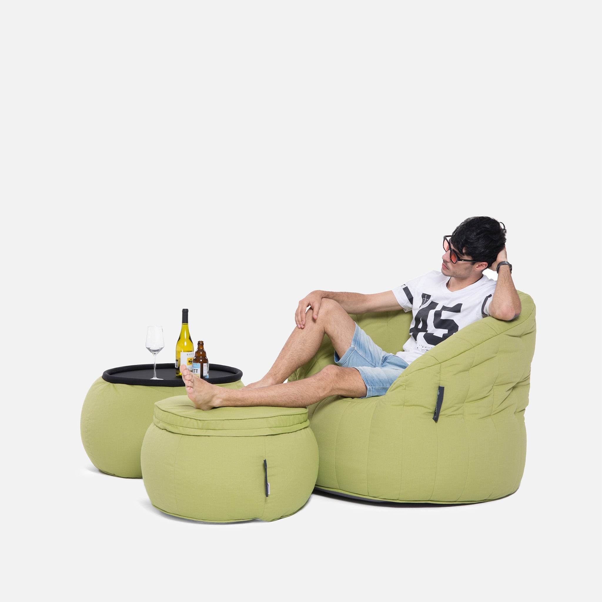 Wing Ottoman - Outdoor/Interior