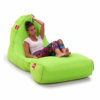 Air Mesh bean bag set in wild lime with model