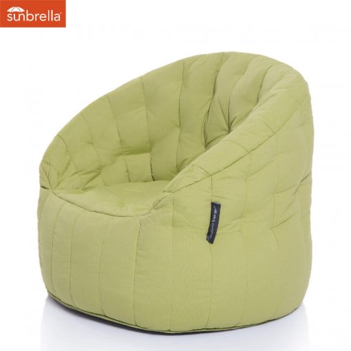 Lime Sunbrella outdoor bean bag sofa by ambient lounge