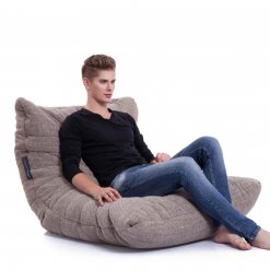 eco weave acoustic bean bag with model