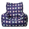 Lelbys kids bean bags chair in bowtie pattern