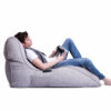 tundra spring avatar lounger bean bag with model