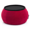 Versa bean bag table in wildberry deluxe fabric