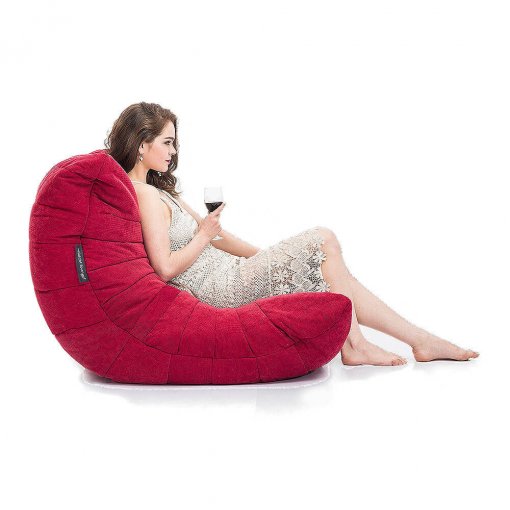 wildberry deluxe acoustic bean bag side view
