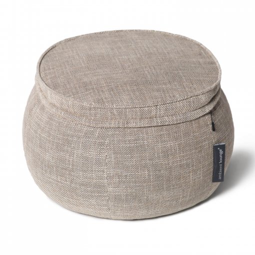Wing ottoman in Eco Weave 34 view