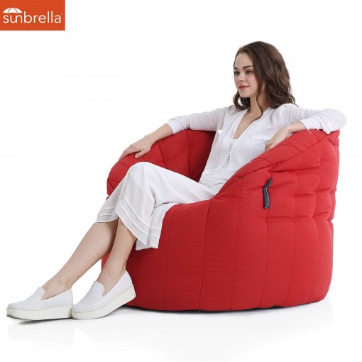 Butterfly Sofa Crimson Vibe Luxury Ambient Lounge Sunbrella Bean Bags