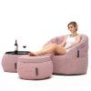 Contempo Beanbag Lounge Set in Raspberry Pink