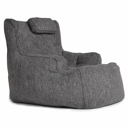 Lounge Armchair Bean Bag in Dark Grey